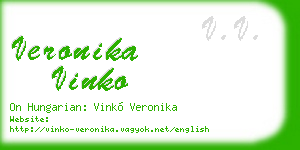 veronika vinko business card