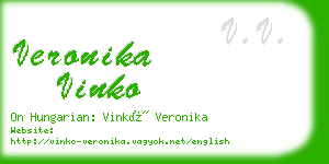 veronika vinko business card